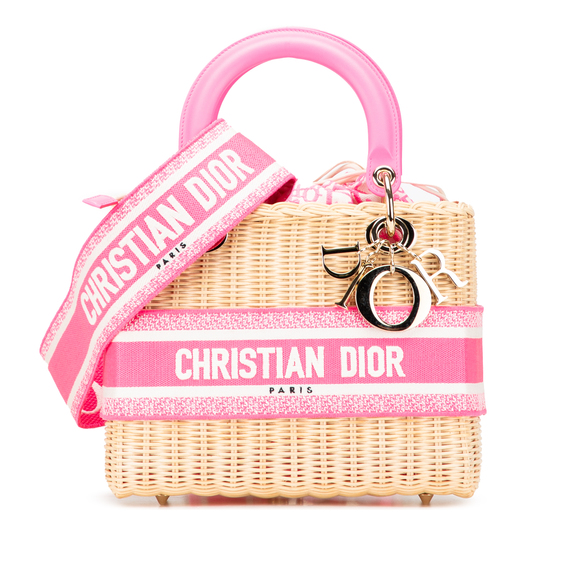 Pre-Loved Dior Medium Oblique Wicker Lady Dior - Picture 1 of 10